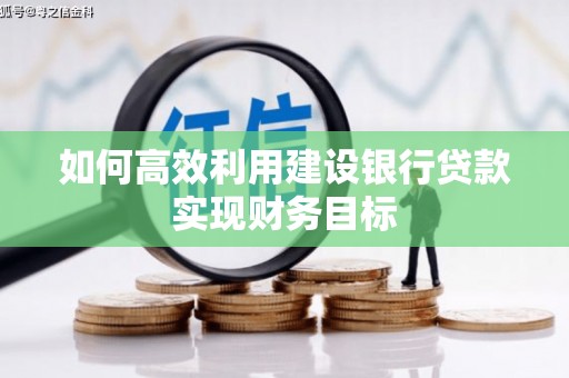 兴隆台如何高效利用建设银行贷款实现财务目标