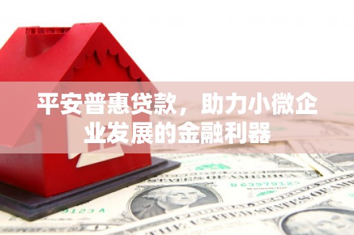 兴隆台平安普惠贷款，助力小微企业发展的金融利器