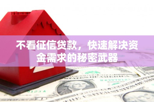 兴隆台不看征信贷款，快速解决资金需求的秘密武器