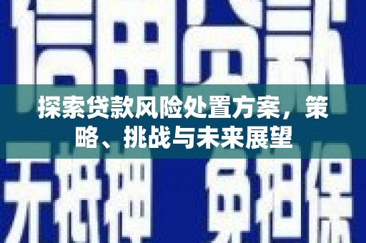 兴隆台探索贷款风险处置方案，策略、挑战与未来展望