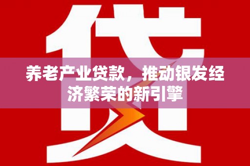 兴隆台养老产业贷款，推动银发经济繁荣的新引擎
