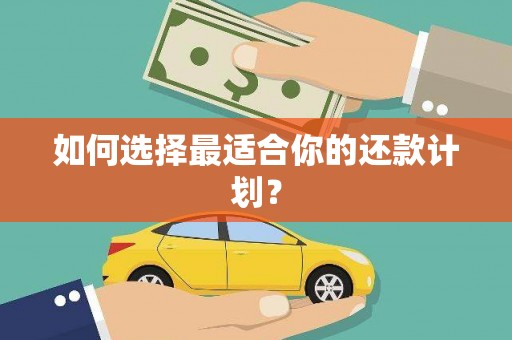 兴隆台如何选择最适合你的还款计划？